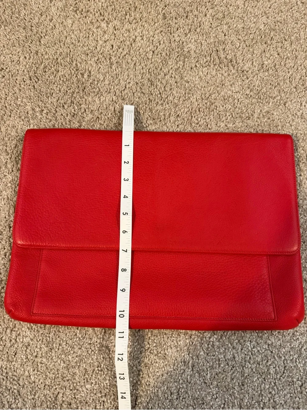 Leatherology Red Leather 15” Laptop Sleeve